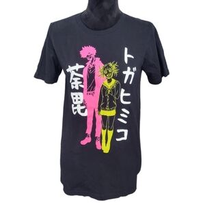 Funimation My Hero Academia Black & Neon Graphic Tee Size XS